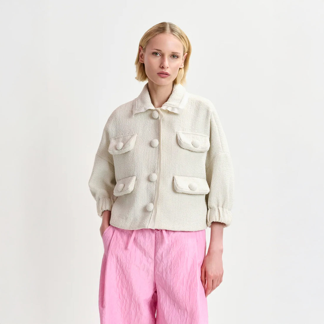 Hecks Cropped Jacket - Sour Cream