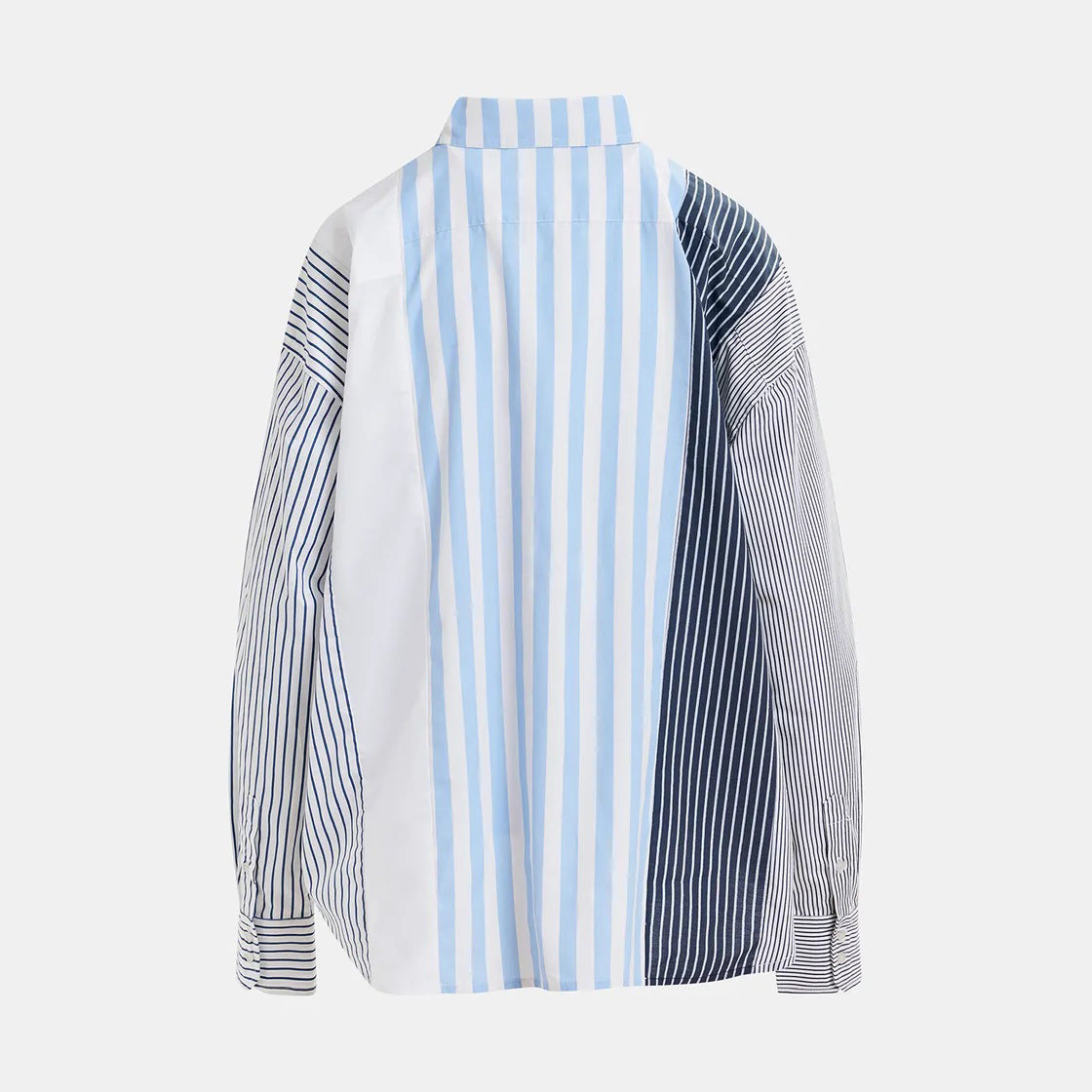 Hemix Patchwork Shirt - Aqua Blue