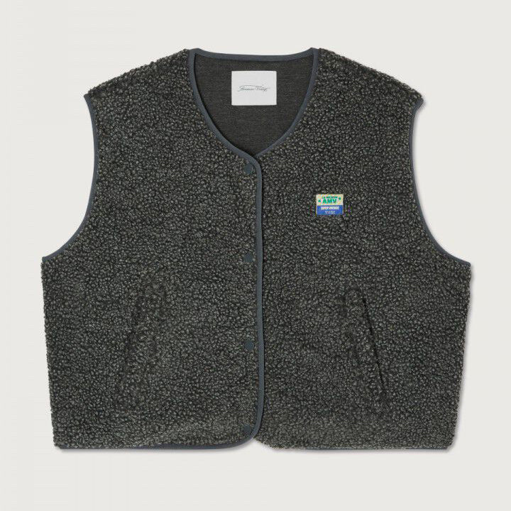 Hoktown Sleeveless Cardigan - Charcoal Melange