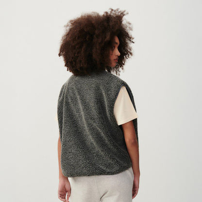 Hoktown Sleeveless Cardigan - Charcoal Melange