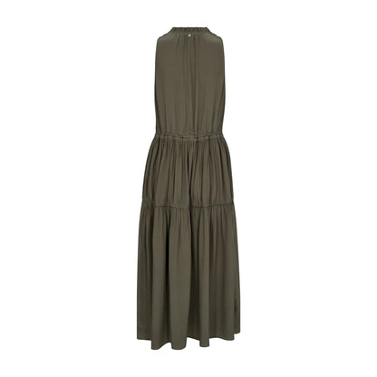 Sabri Sleeveless Solida Dress - Dusty Olive