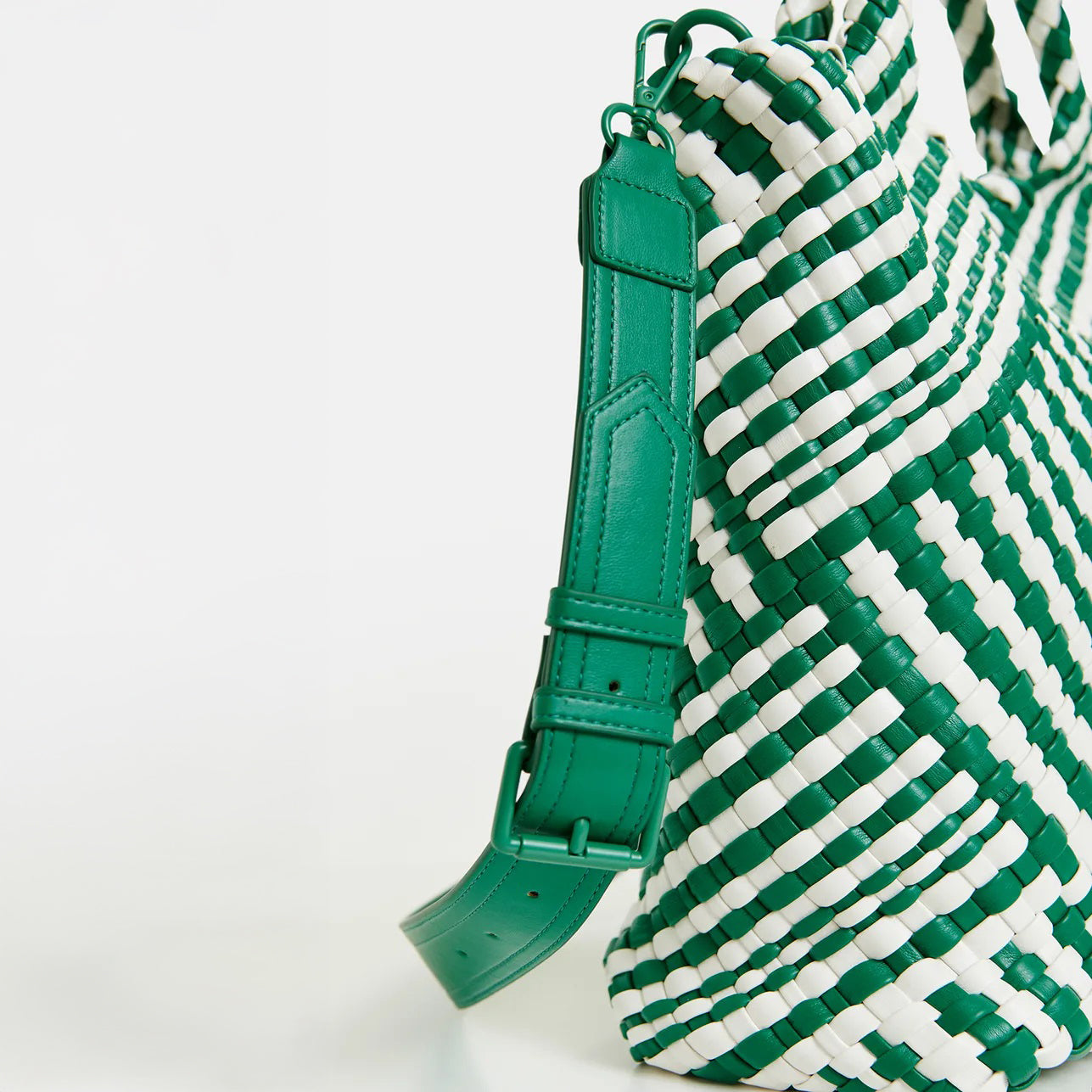 Happy Braided Shopper Bag - Combo1 Colonel Green