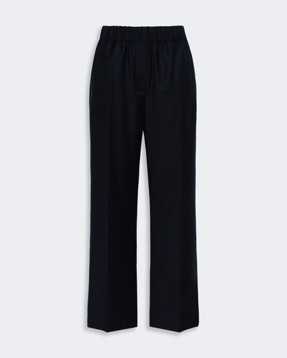 Hateley Elastic Waist Trouser - Navy