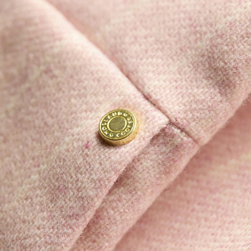 High Waisted Straight Trouser - Pink Chalk Pinstripe