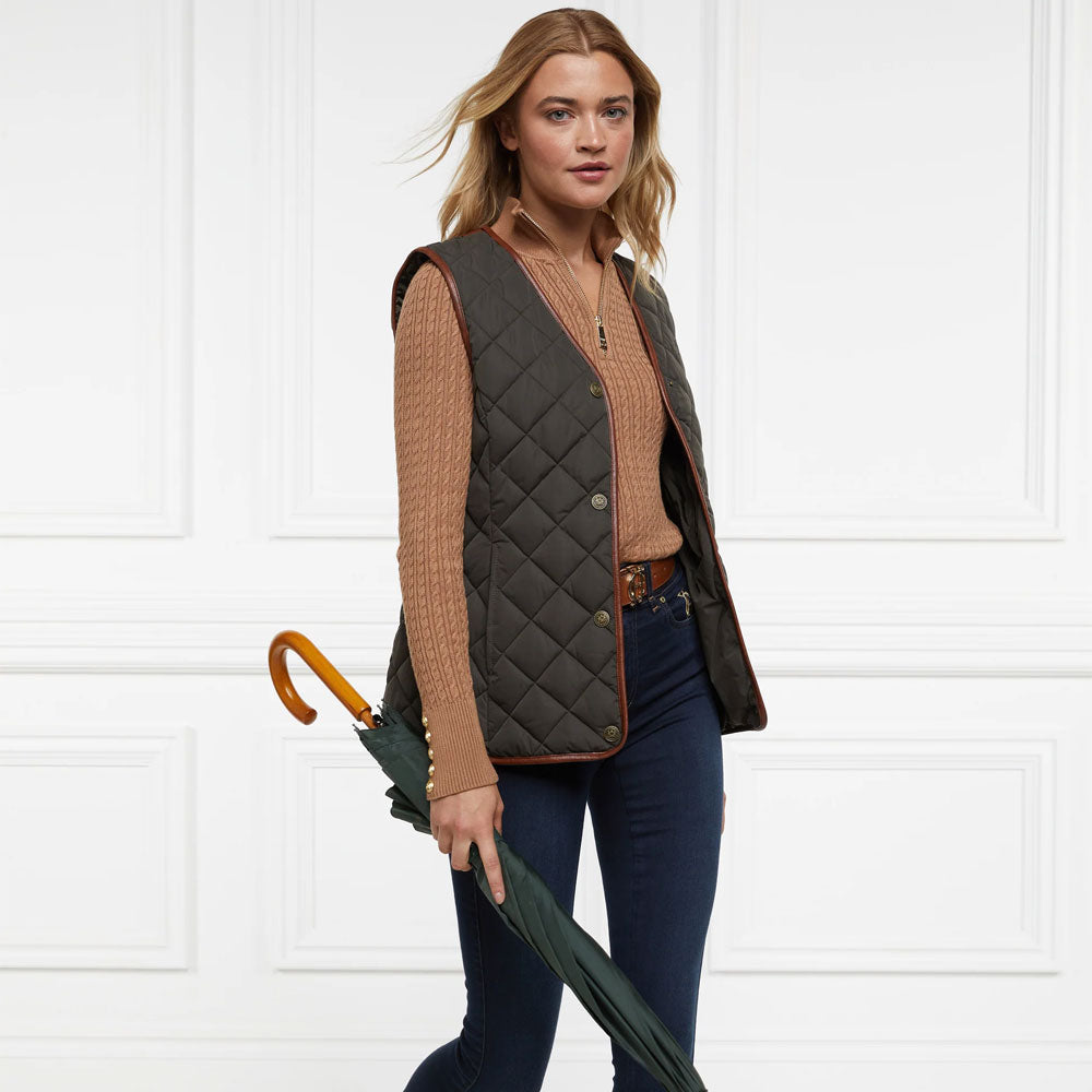 Adlestrop Gilet - Dark Olive