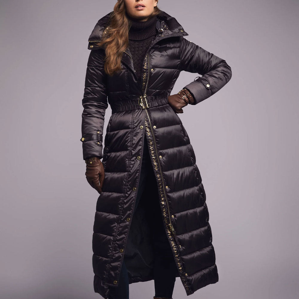 The Arosa Longline Coat - Chocolate