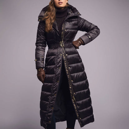 The Arosa Longline Coat - Chocolate