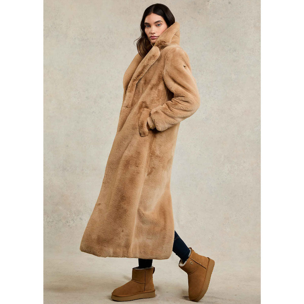 Asygarth Faux Fur Coat - Natural