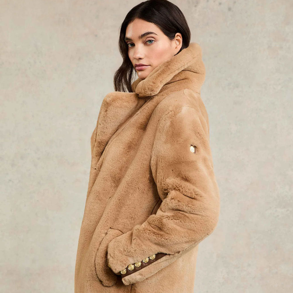 Asygarth Faux Fur Coat - Natural