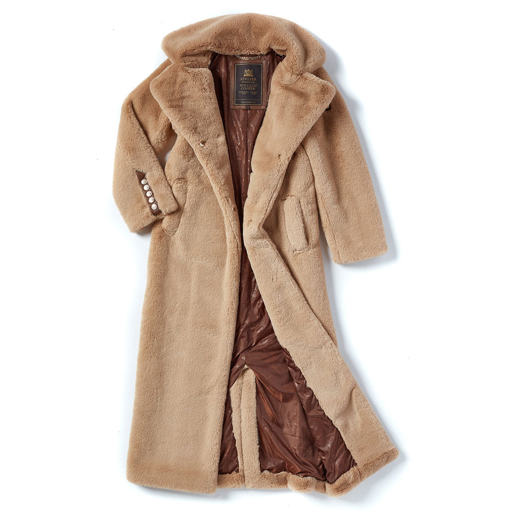 Asygarth Faux Fur Coat - Natural