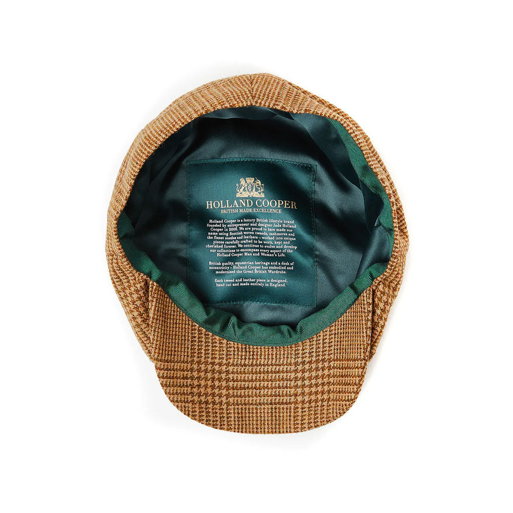 Baker Boy Tweed Cap - Tawny