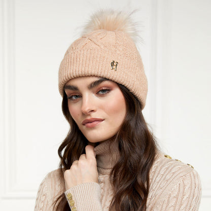 Cortina Bobble Hat - Camel Champagne