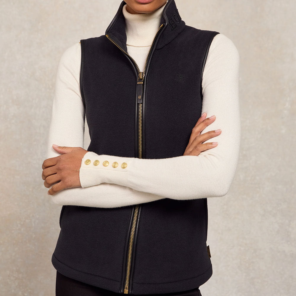 Country Fleece Gilet - Black