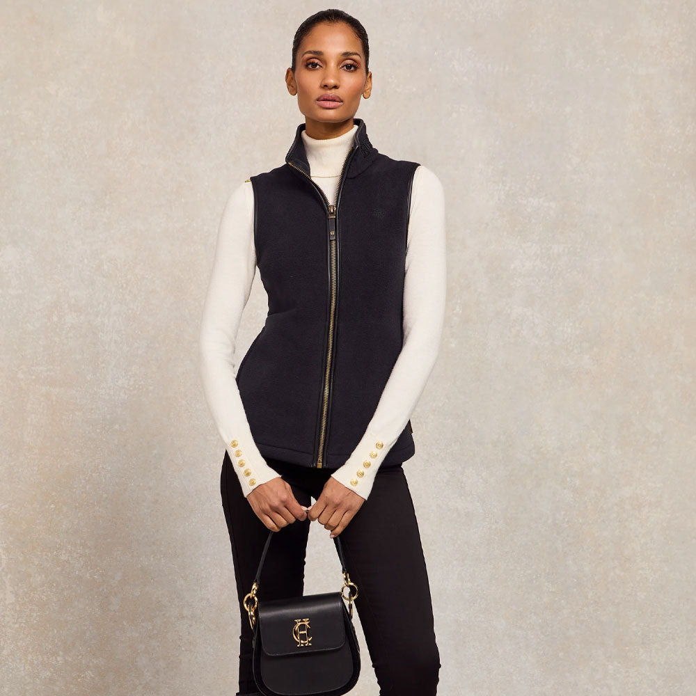 Country Fleece Gilet - Black