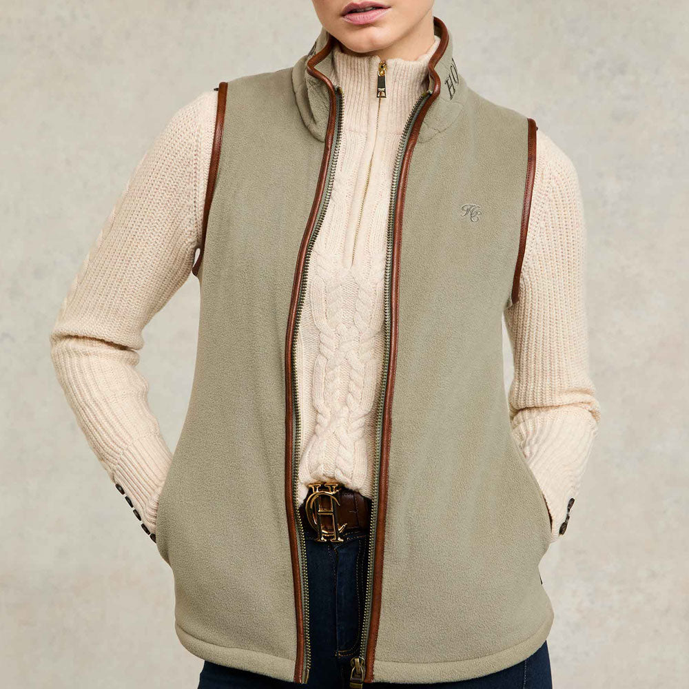 Country Fleece Gilet - Sage