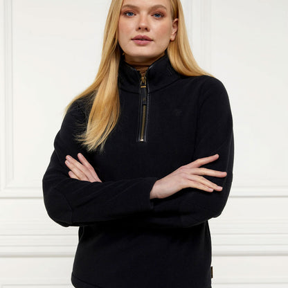 Country Fleece Half Zip - Black