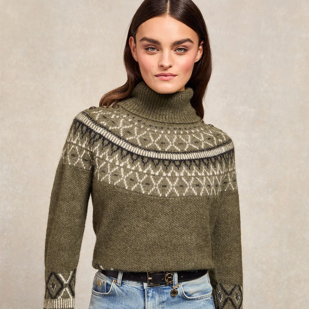 Fairisle Knit - Khaki