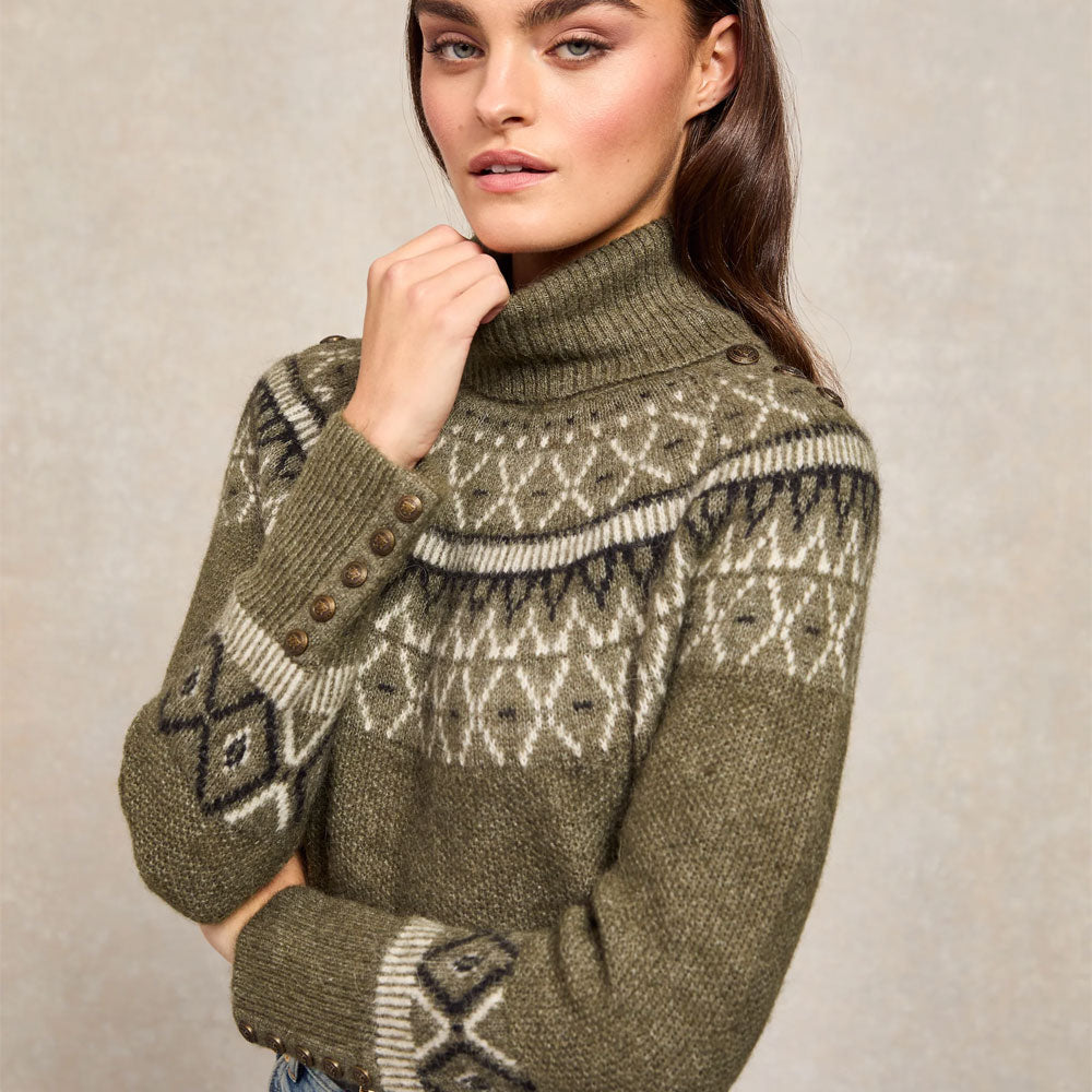 Fairisle Knit - Khaki