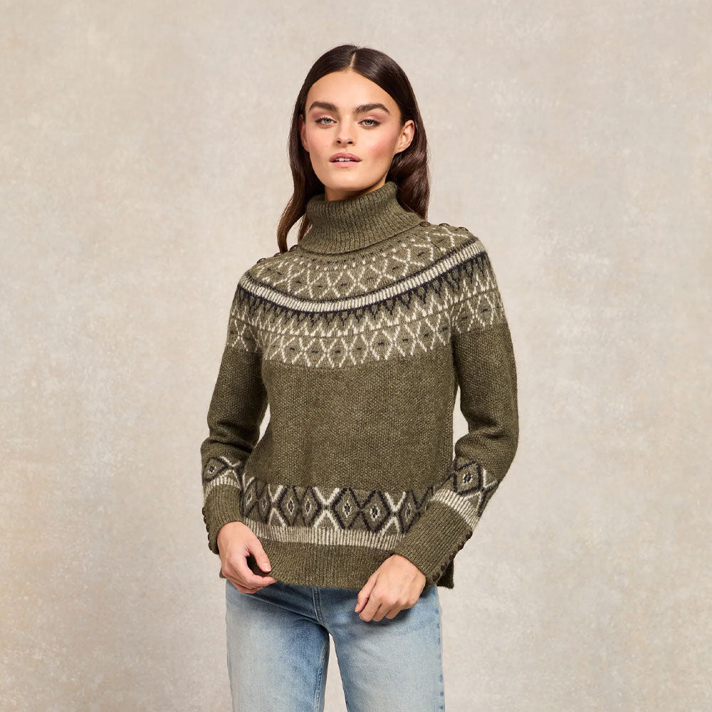 Fairisle Knit - Khaki