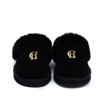 Hc Shearling Slipper - Black