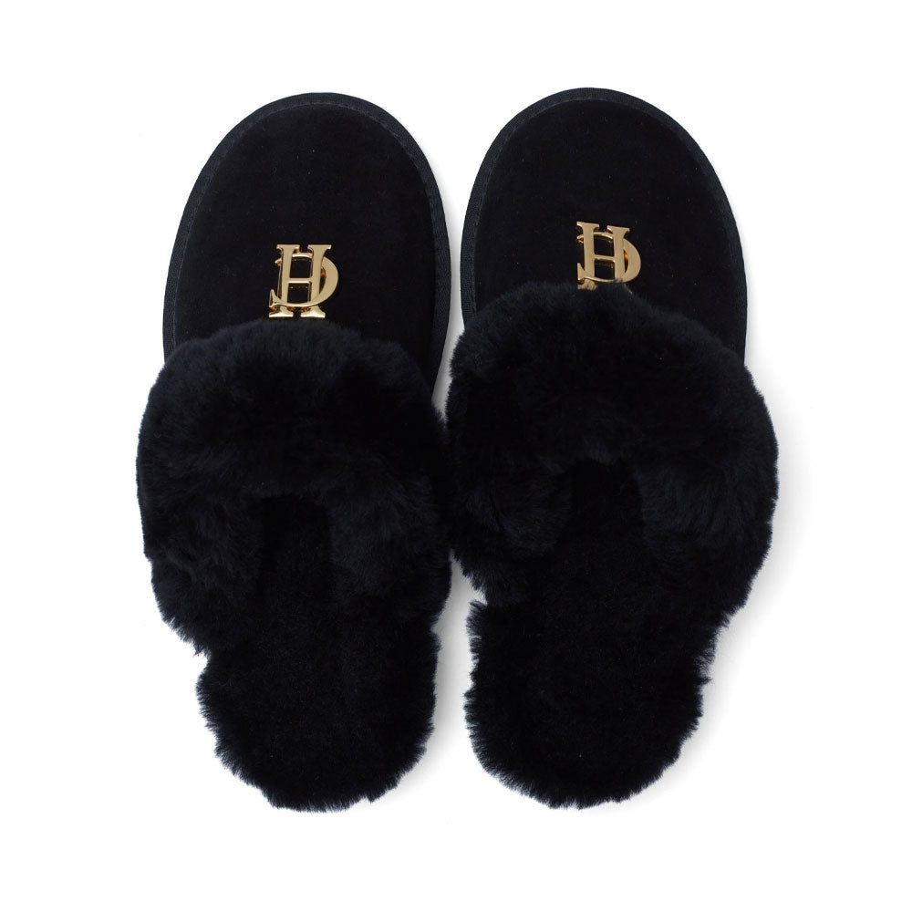 Hc Shearling Slipper - Black