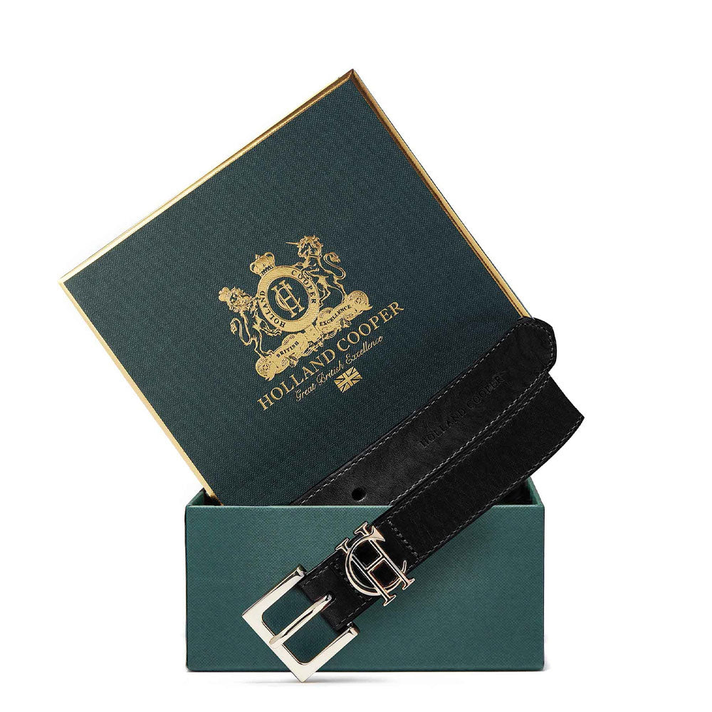 HC Slim Logo Belt - Black