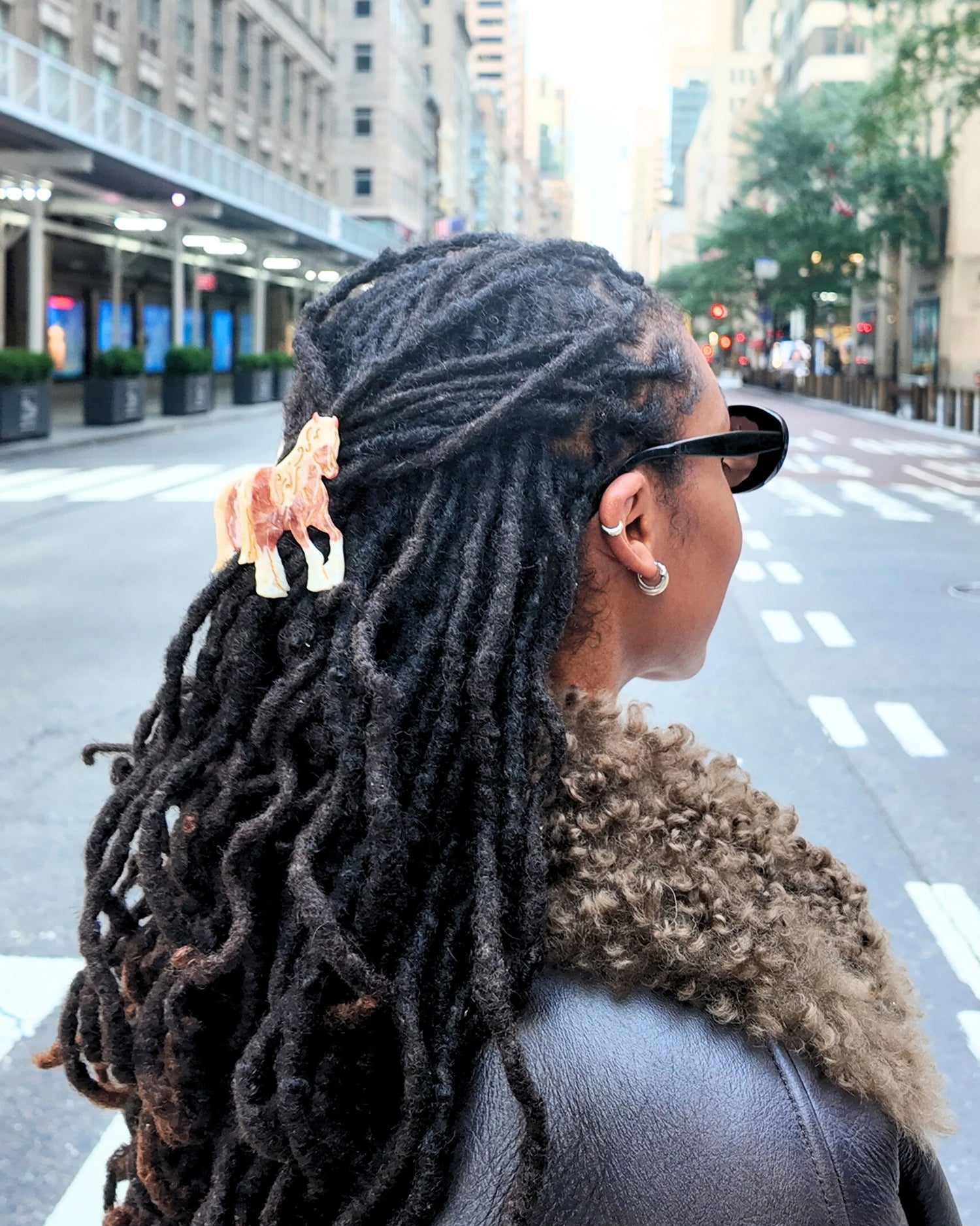 Horse Hair Clip - Brown