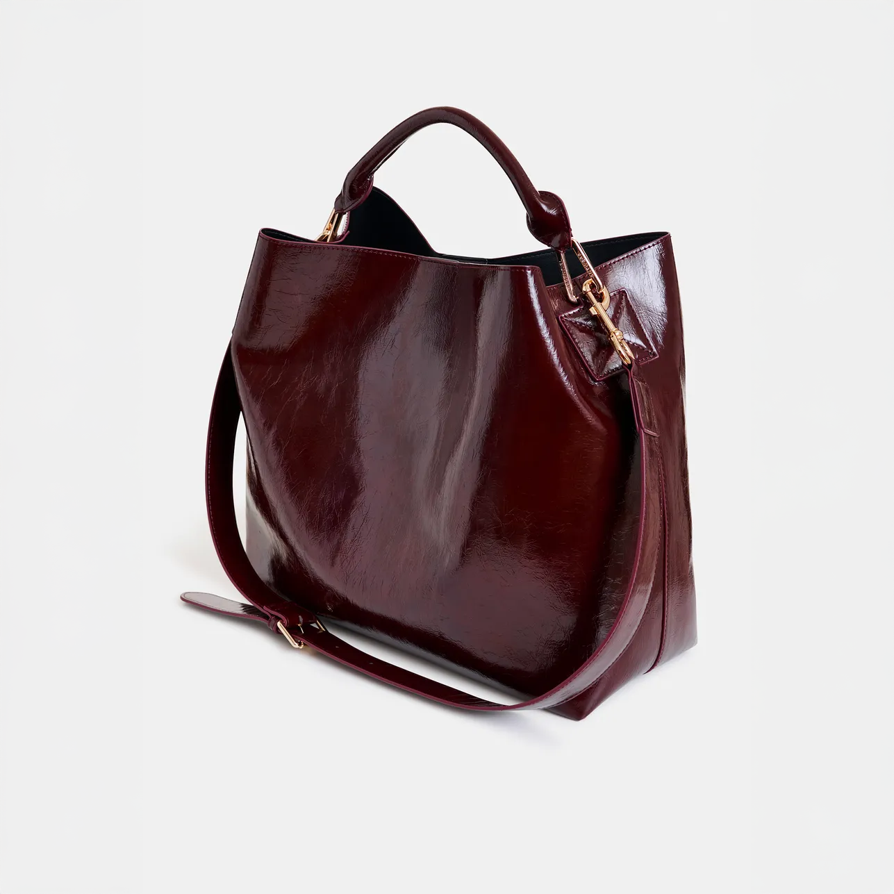 Ihurley Shiny Shopper Bag - Margot Mauve