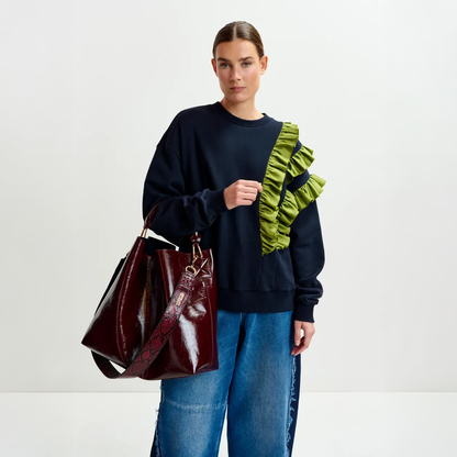 Ihurley Shiny Shopper Bag - Margot Mauve