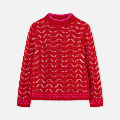 Saltarin Turtle Neck Jumper - Red