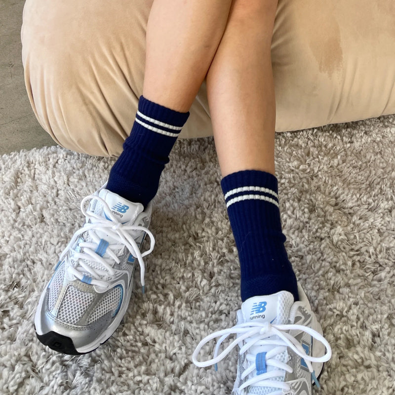 Boyfriend Socks - Navy