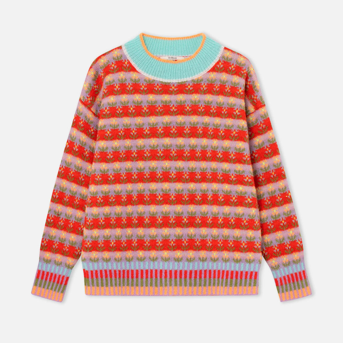 Blossom Fairisle Knit Jumper - Red