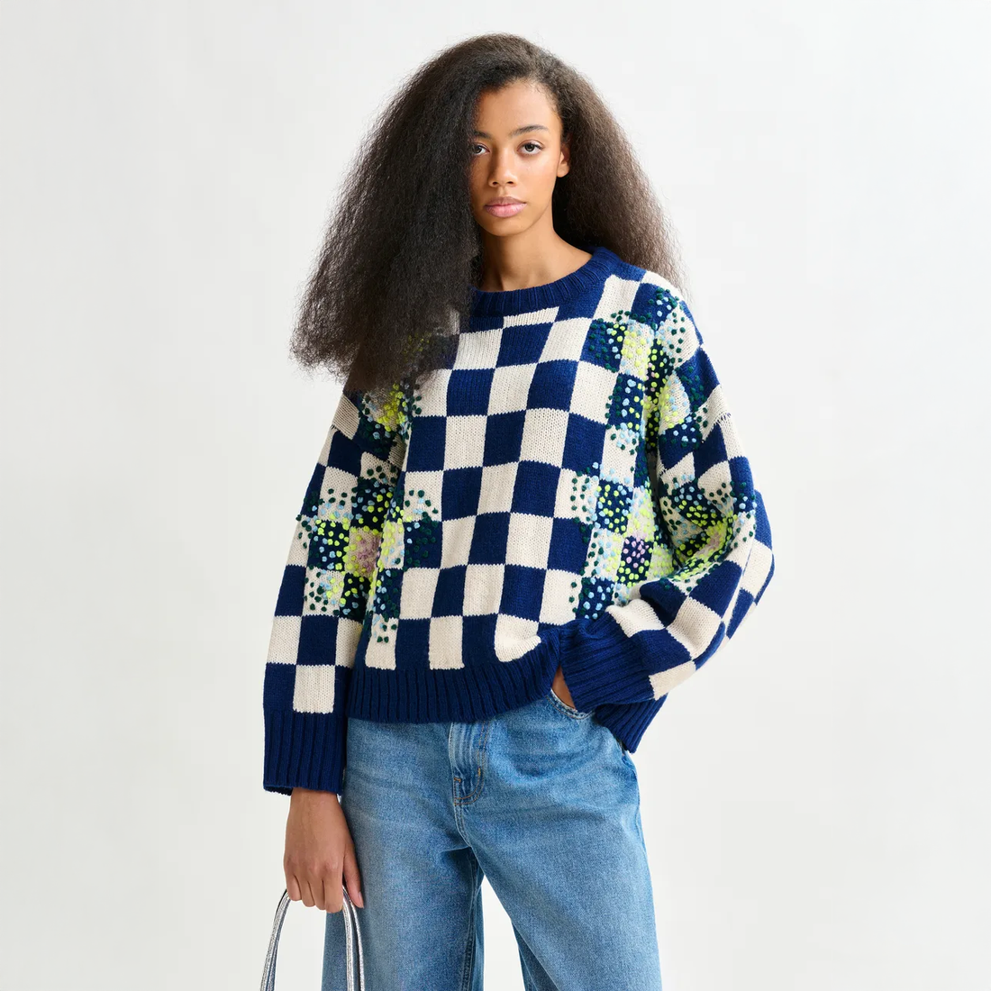 Inter Embroidered Pullover - Navy