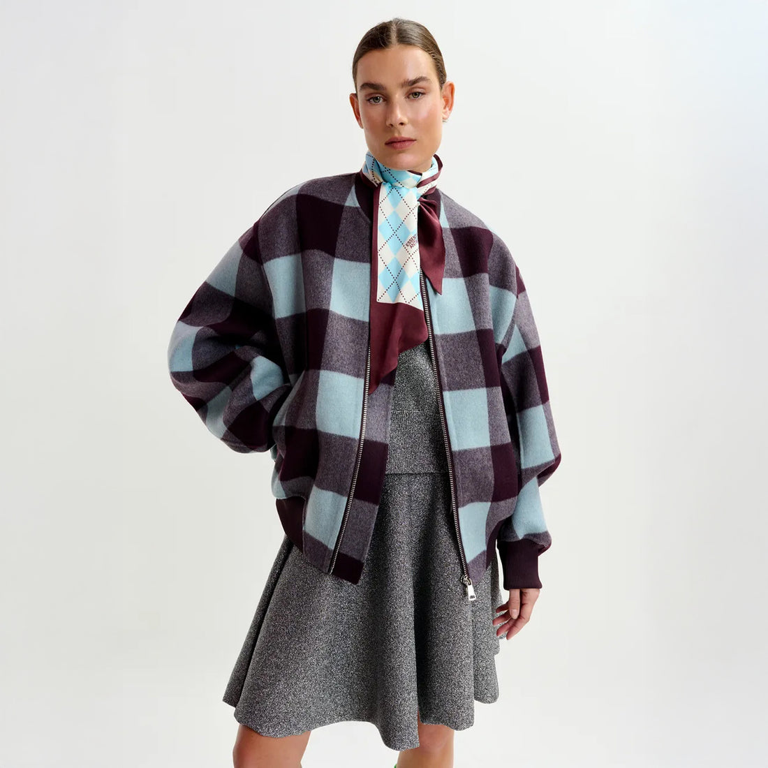 Iti Double Face Jacket - Teal Blue