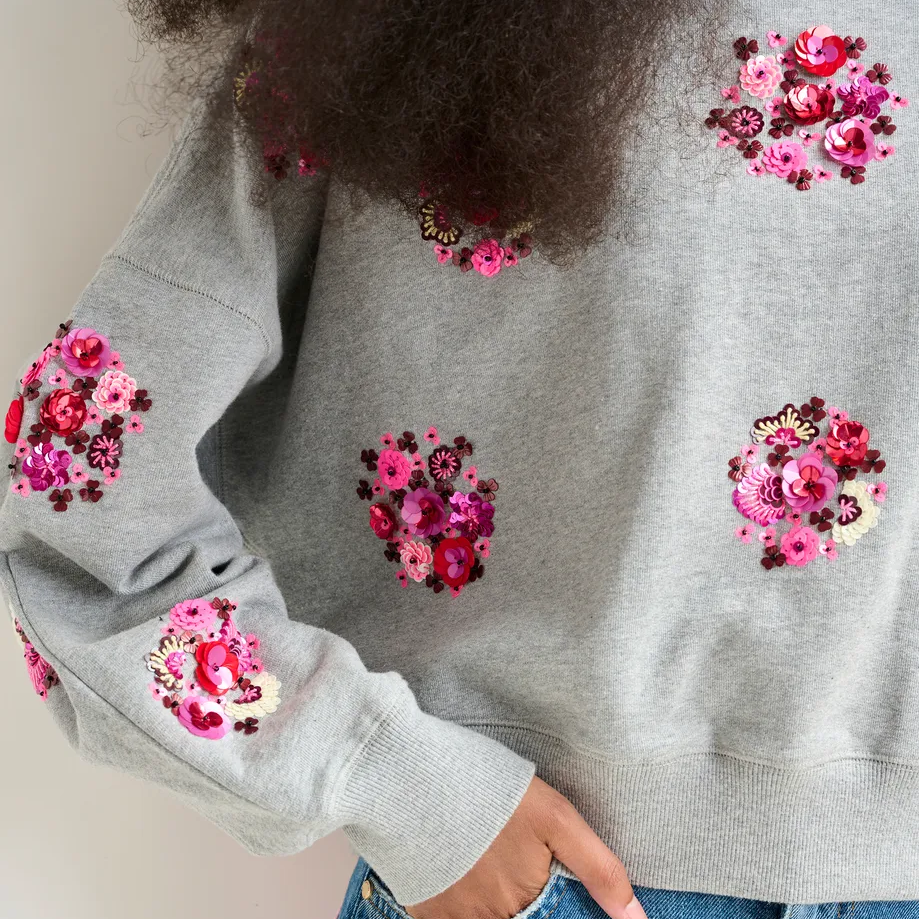 Itro Embroidered Sweat - Shadow