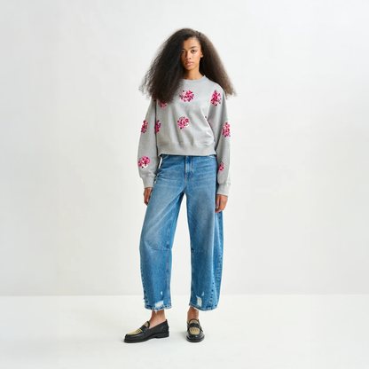 Itro Embroidered Sweat - Shadow