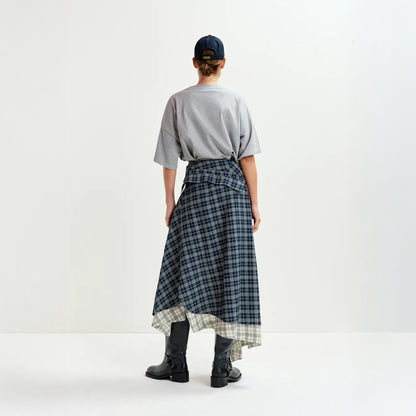 Ixchel Contrast Skirt - Navy