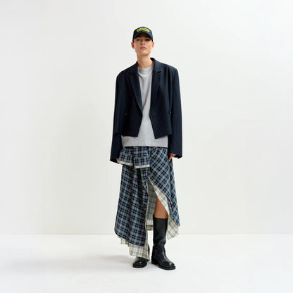 Ixchel Contrast Skirt - Navy