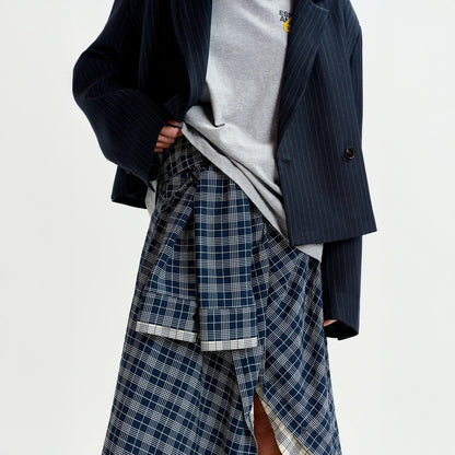Ixchel Contrast Skirt - Navy