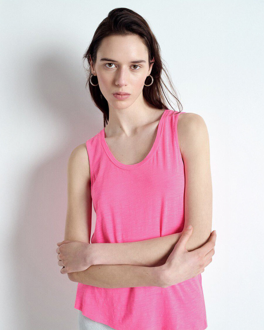 Jacksonville Sleeveless Top - Rose Fluo