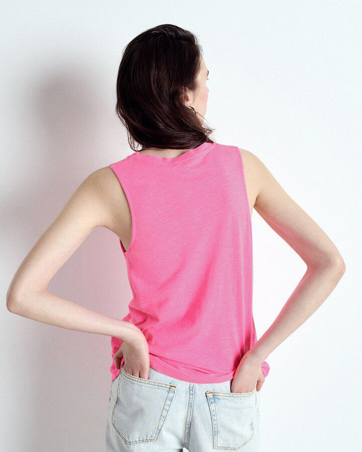 Jacksonville Sleeveless Top - Rose Fluo