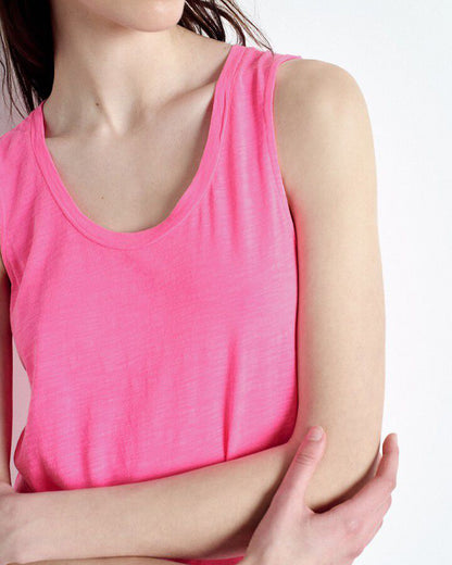 Jacksonville Sleeveless Top - Rose Fluo