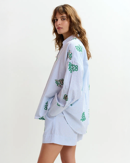 Jalinki Embroidered Shirt - Off White