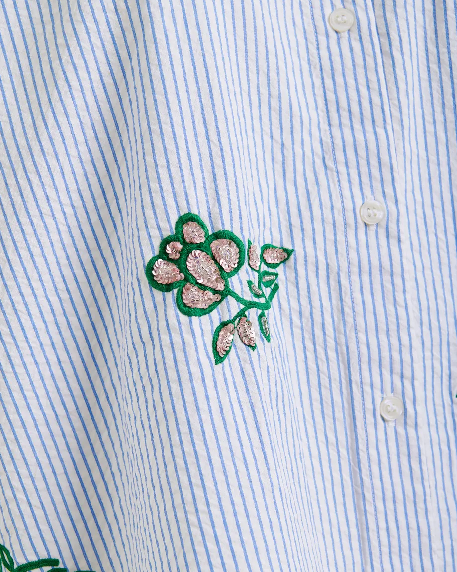 Jalinki Embroidered Shirt - Off White