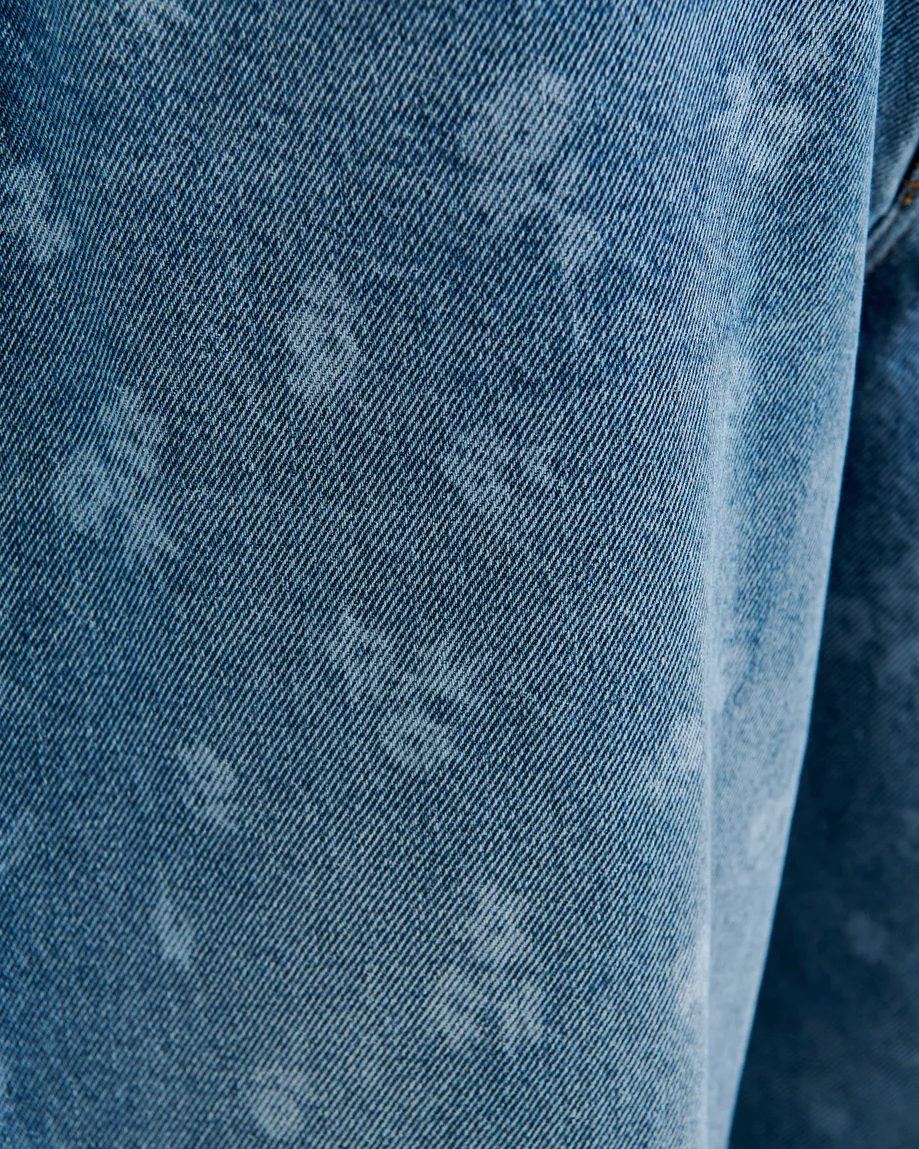 Jo1 Barrel Leg Jeans - Quiet Pool