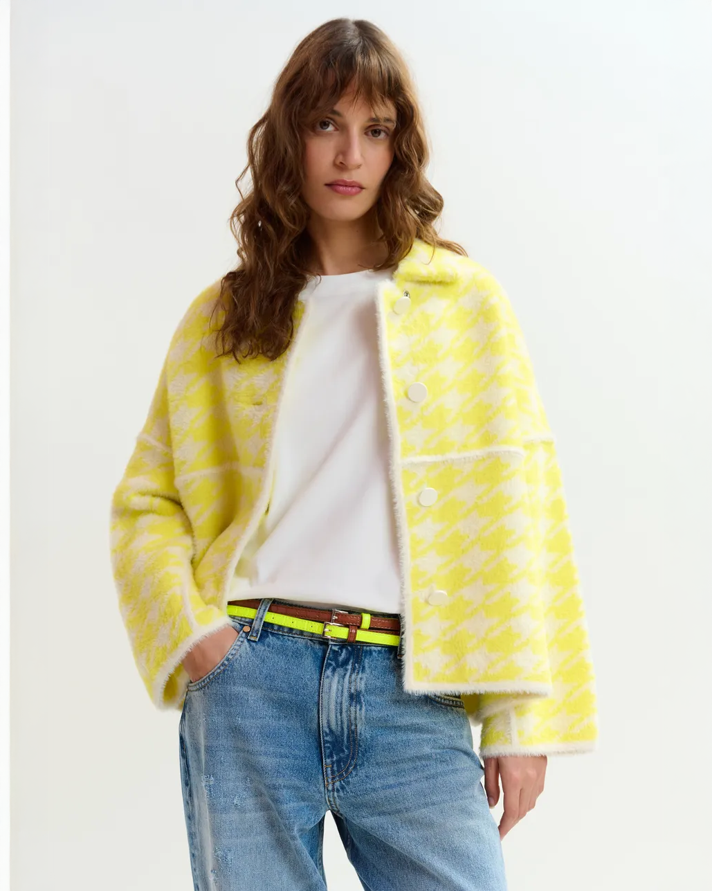 Joking Knit Jacket - Lemon Squeeze