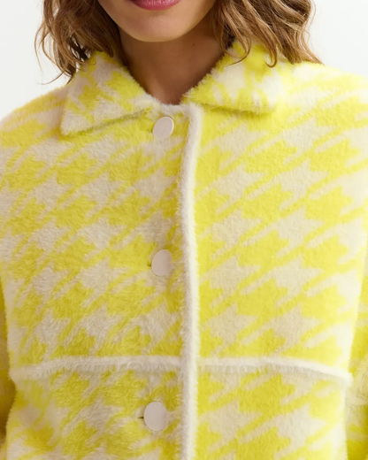 Joking Knit Jacket - Lemon Squeeze