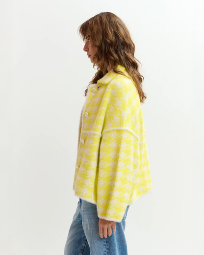 Joking Knit Jacket - Lemon Squeeze