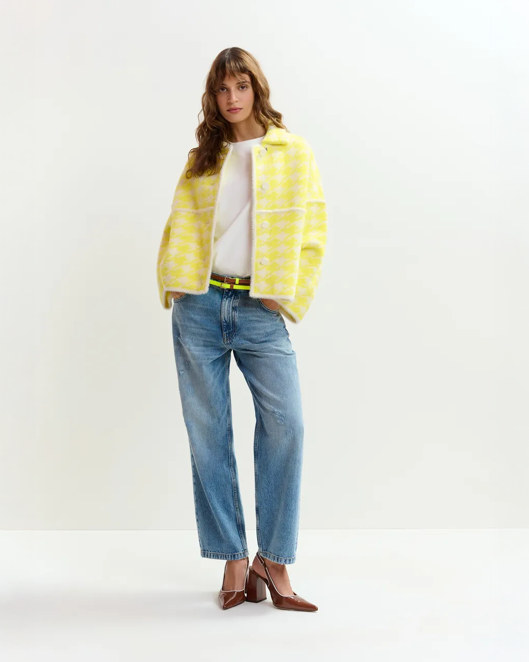 Joking Knit Jacket - Lemon Squeeze