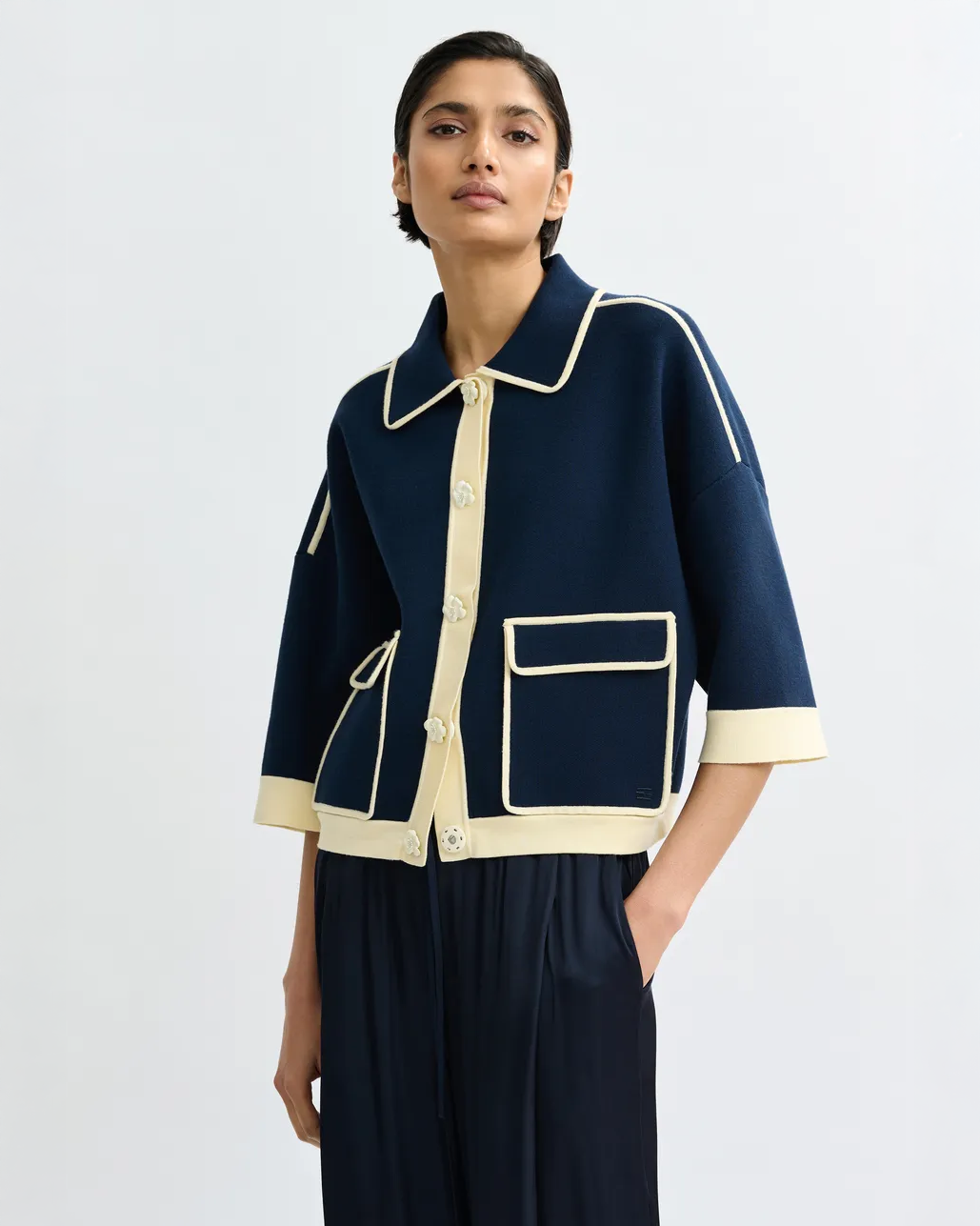 Jugly Knit Cardigan - Classic Navy